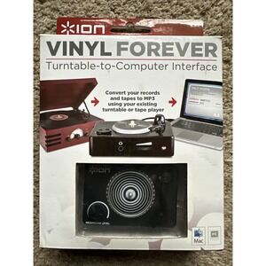 Ion Audio Vinyl Forever Turntable to Computer LP Cassette to MP3 Interface NEW